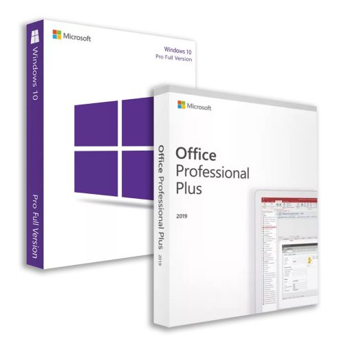 Microsoft Windows 10 Pro (Full Retail) + Microsoft Office 2019 Professional Plus (Bind)