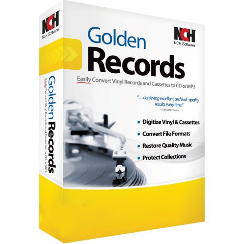 NCH: Golden Records Vinyl and Cassette to CD Converter (1 Device / Lifetime)