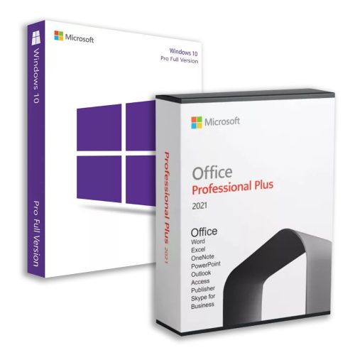 Microsoft Windows 10 Pro (Full Retail) + Microsoft Office 2021 Professional Plus (Bind)